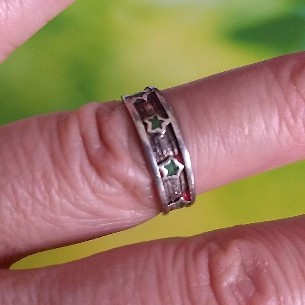 vintage 90s adjustable stamped sterling silver toe ring